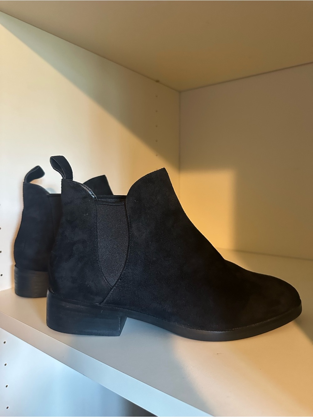 Cole Haan Classic Black Suede Chelsea Boots for Women